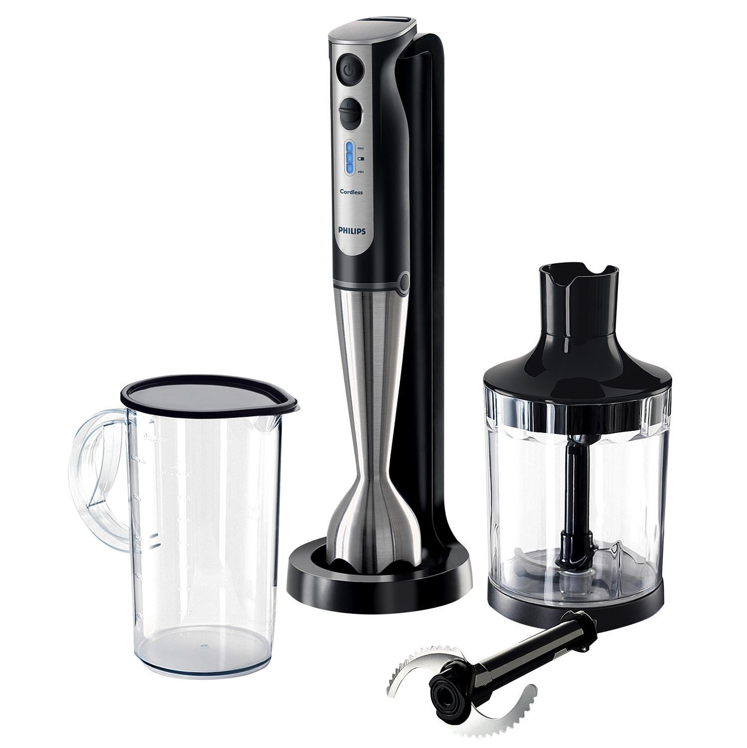 PHILIPS HR1378/00 Stabmixer Dunkelgrau, Alu (200 Watt, 1 l)