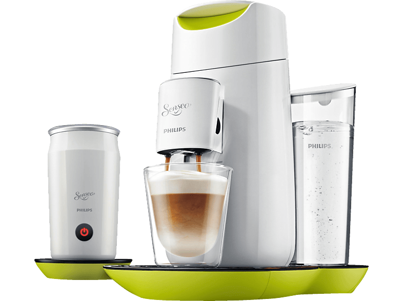 PHILIPS SENSEO® Twist&Milk HD 7874/10 Lime Yellow Padmaschine, Limone/Weiß Padmaschine | MediaMarkt