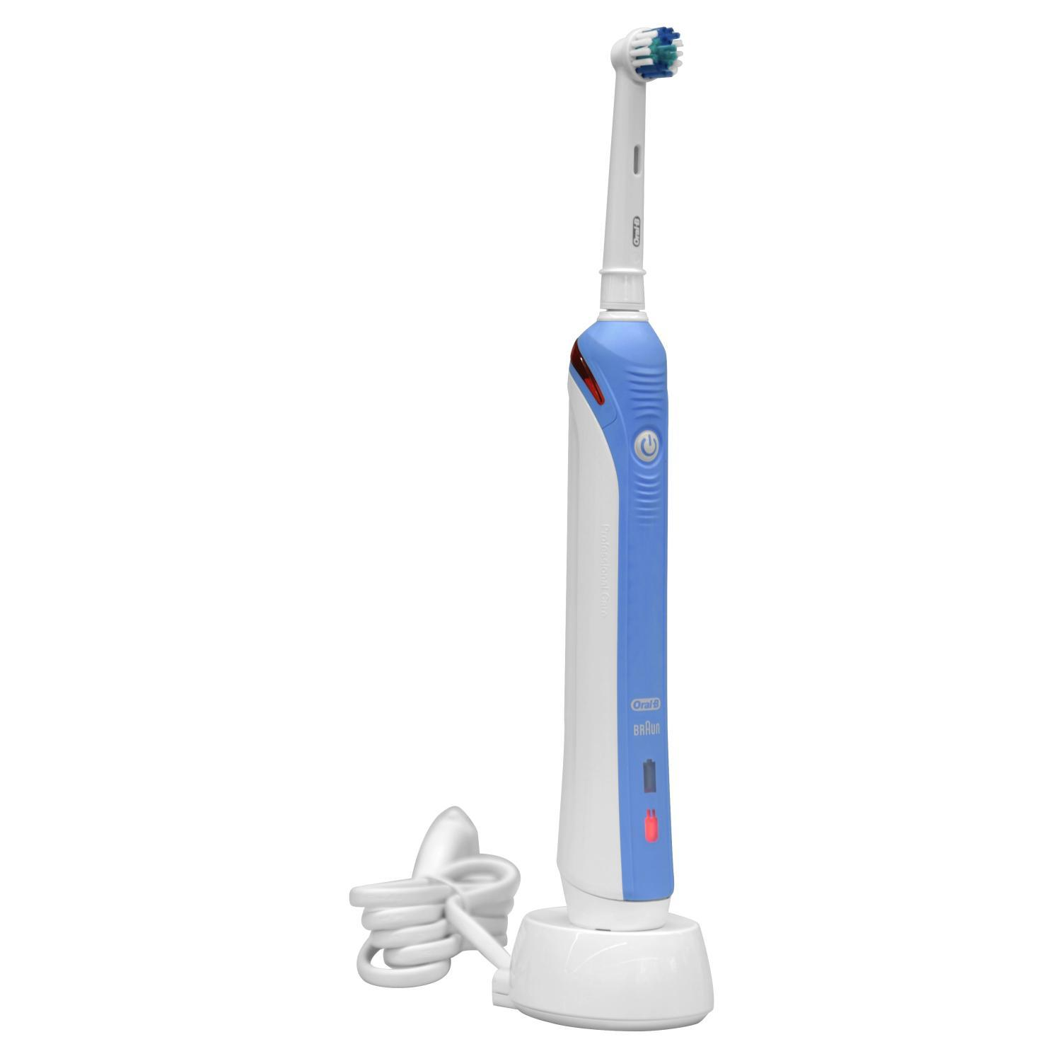 ORAL-B Professional Care 1000 Akkuzahnbürste elektrische Zahnbürste Hellblau, Weiß