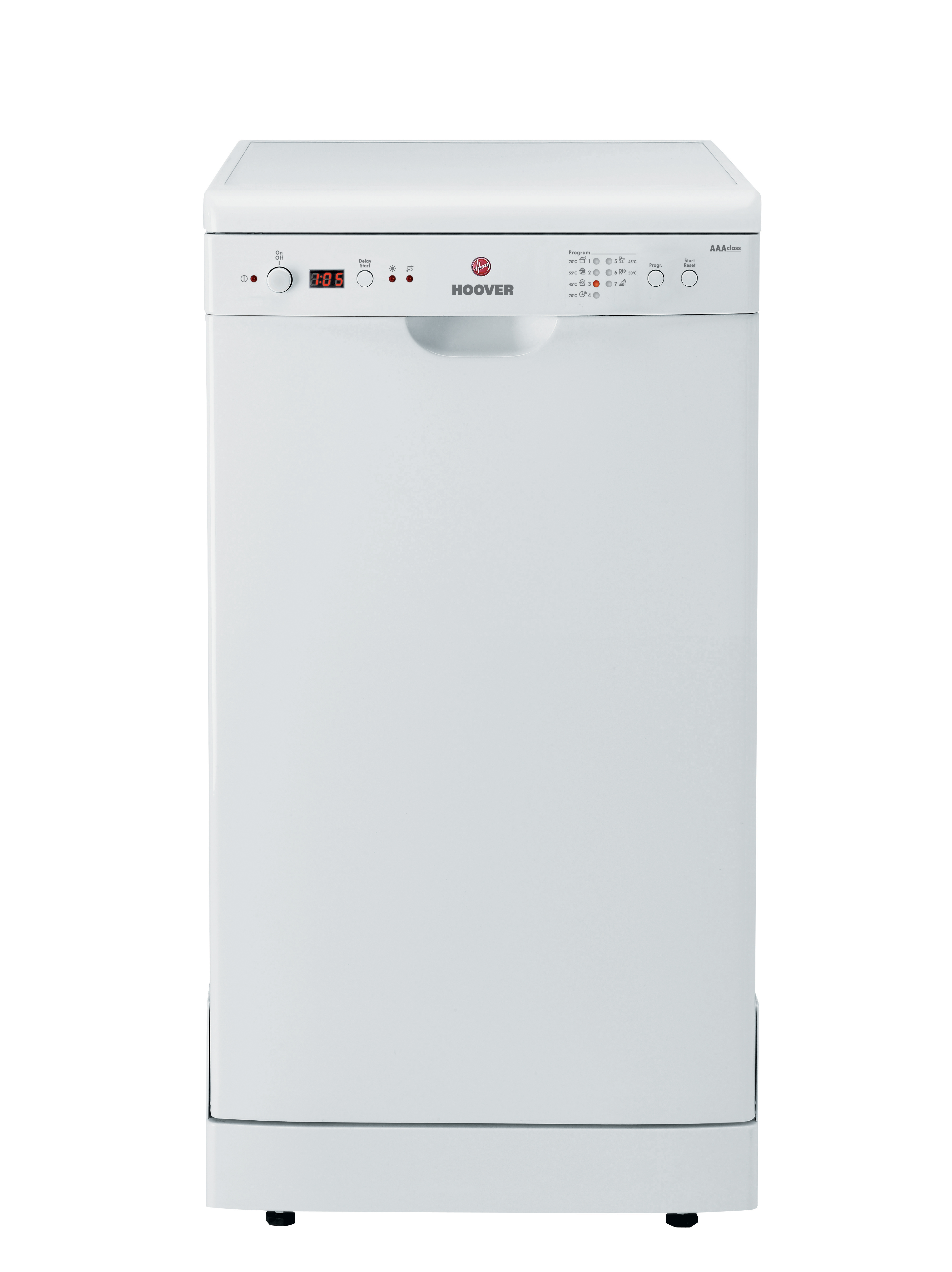 HOOVER HEDS 107/E-S weiß (Spektrum: A+++ - D) A Geschirrspüler (Standgerät, 450 mm breit