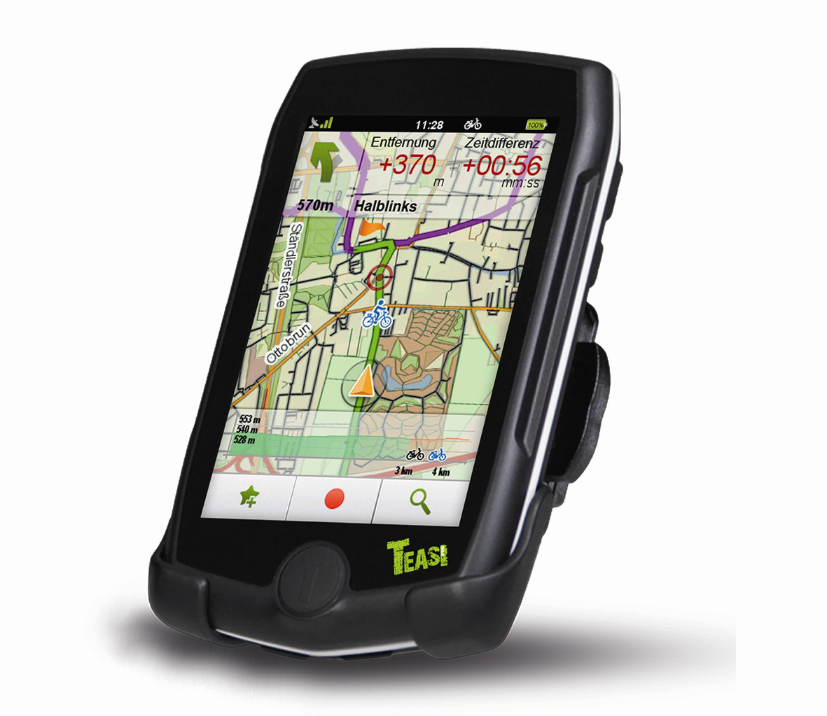 TEASI Teasi Pro Fahrrad- und Wandernavigation Fahrrad, Wandern Zentraleuropa