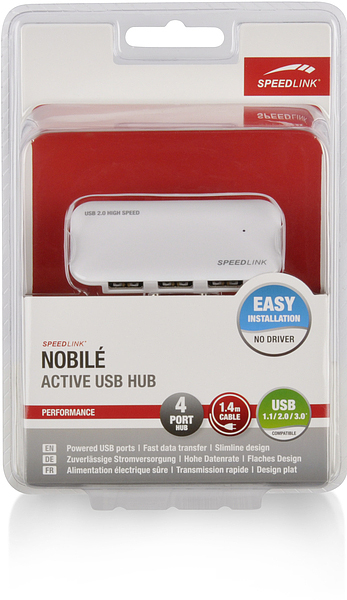 SPEEDLINK SL 7416 SWT NOBILE, USB-Hub, Weiß