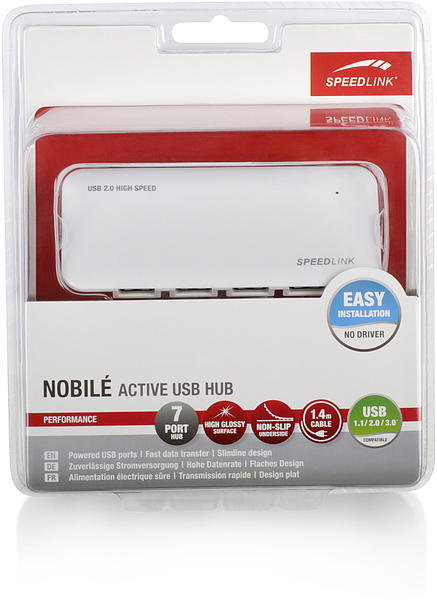 SPEEDLINK SL 7417 SWT NOBILE, USB-Hub, Weiß