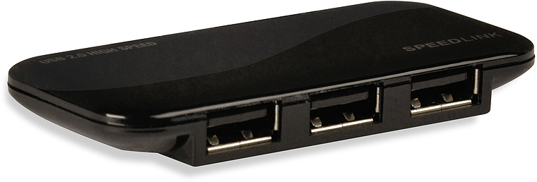 SL Schwarz SPEEDLINK NOBILE, USB-Hub, 7416 SBK