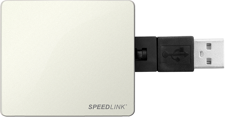 SPEEDLINK Snappy USB Port 4 Hub, weiß, Weiß USB Hub