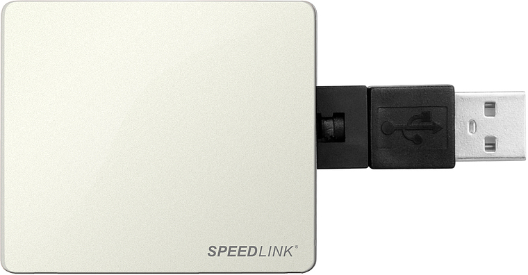 SPEEDLINK Snappy USB Hub 4 Port weiß, USB Hub, Weiß