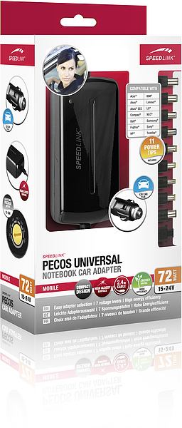 SPEEDLINK SL 6963 PECOS Notebook Netzteil, Schwarz