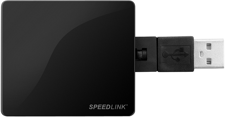 SPEEDLINK SNAPPY USB-Hub - 4 Port, USB Hub, Schwarz