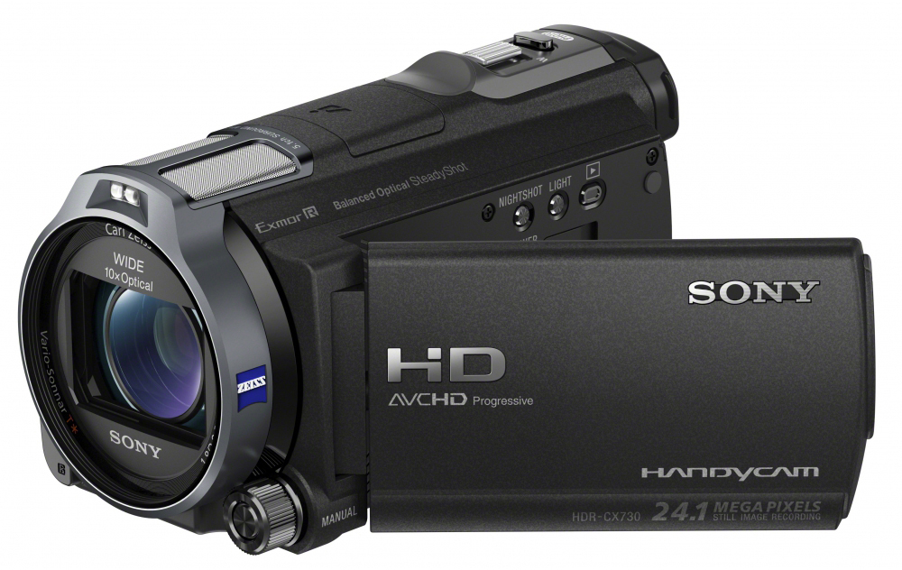 SONY HDR-CX730E schwarz Camcorder , CMOS 6,14 Megapixel, 10xopt. Zoom