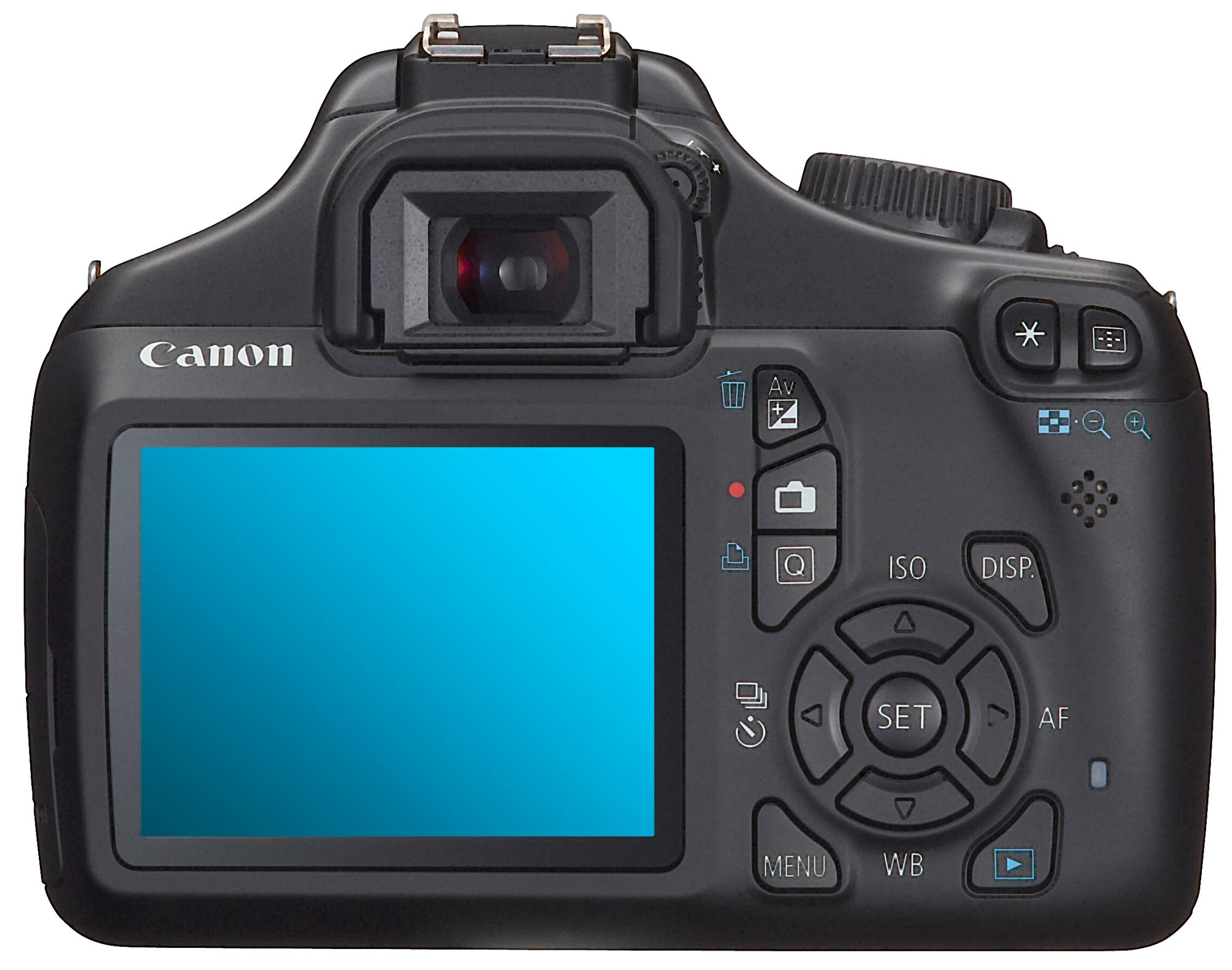CANON EOS 1100D Digitale Spiegelreflexkamera, 12,2 Megapixel, 18 - 55 mm Objektiv (IS II), Schwarz