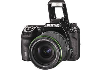 PENTAX K-5 II + 18-55 mm + 50-200 mm Spiegelreflexkamera, 16.3 Megapixel, 18-55 mm Objektiv (WR, WR), Schwarz