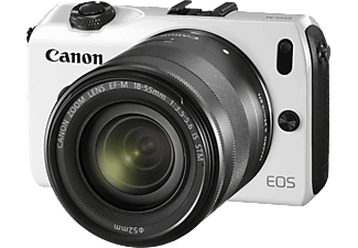 CANON EOS M Spiegellose Systemkamera  mit Objektiv 18 - 55 mm STM IS , 7,7 cm Display