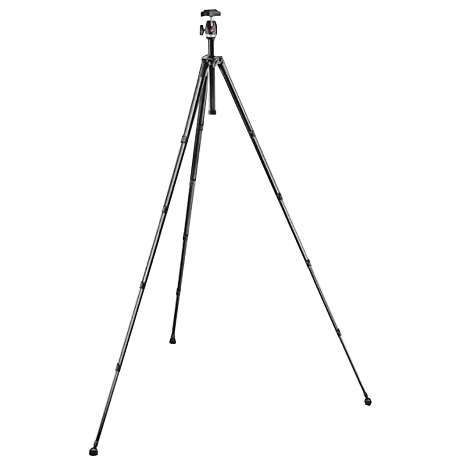 MANFROTTO MKC3-P02 Dreibeinstativ Stativ + Kopf, Grau, Höhe offen bis 1650 mm
