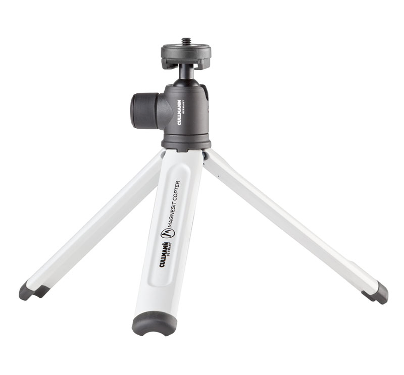 CULLMANN 50084 Magnesit Copter CB2.7 Dreibein Stativ, Weiß, Höhe offen bis 160 mm