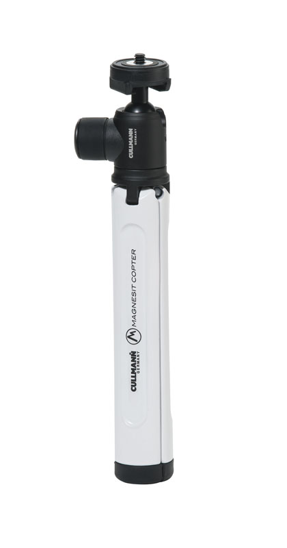 CULLMANN 50084 Magnesit Copter CB2.7 Dreibein Stativ, Weiß, Höhe offen bis 160 mm