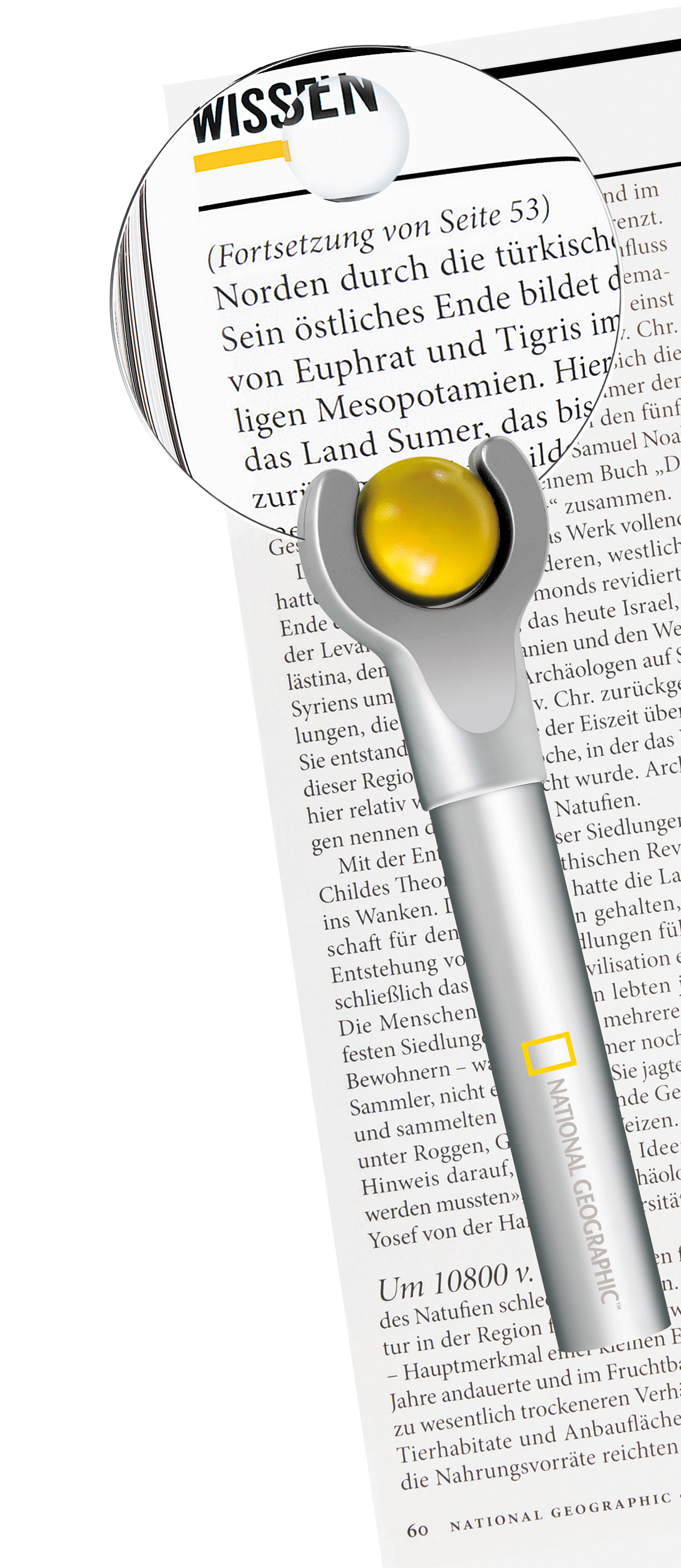 BRESSER LED Lupe  2.5x-4x National Geographic, LED Lupe, Grau