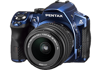 PENTAX K-30 Spiegelreflexkamera, 16.3 Megapixel, 18 - 55 mm Objektiv, Blau