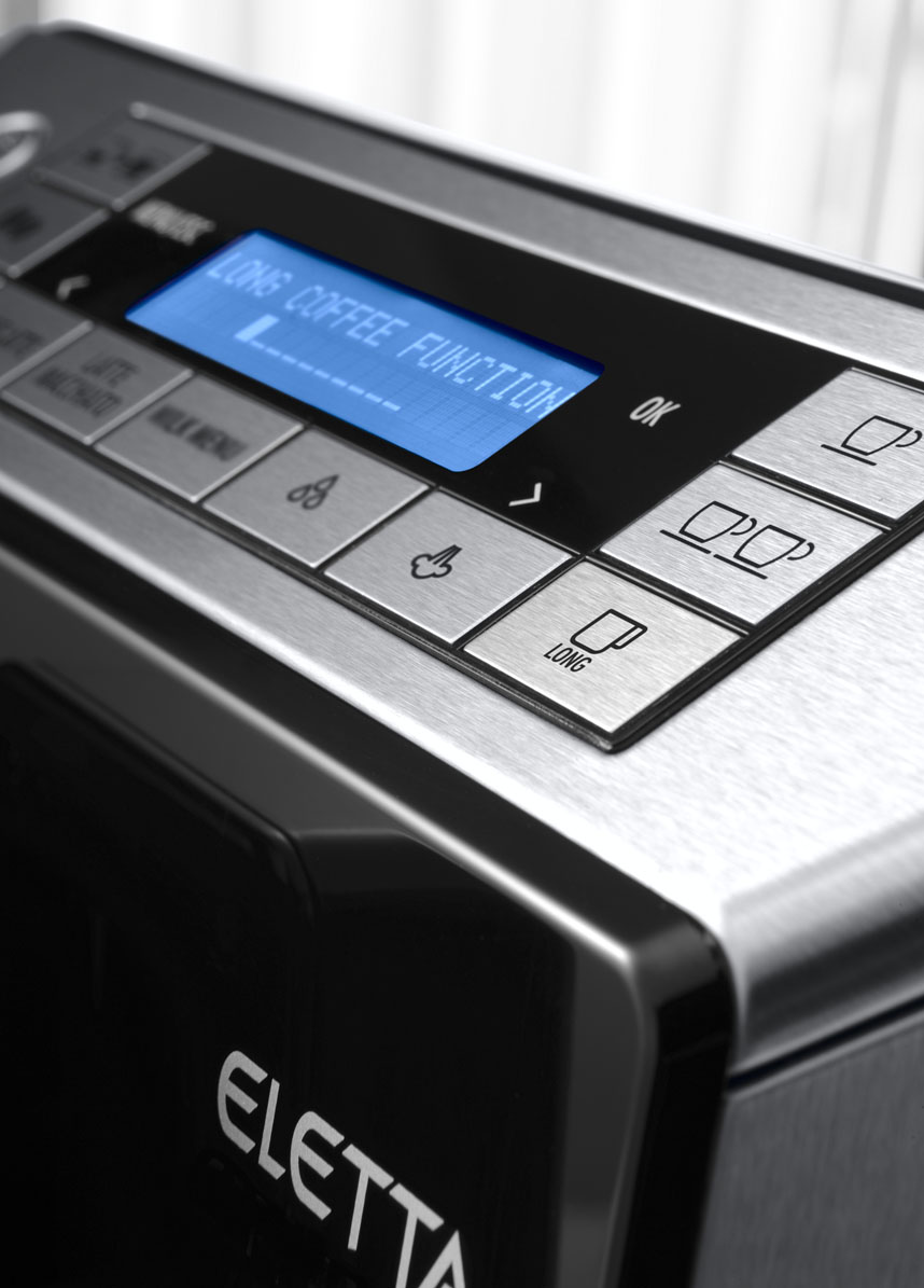 DELONGHI ECAM 45.366.B Eletta Cappuccino schwarz Kaffeevollautomat Schwarz/Edelstahl hochglanz