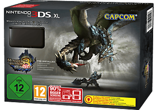 NINTENDO 3DS XL Schwarz + Monster Hunter 3 Ultimate - Limited Edition Pack