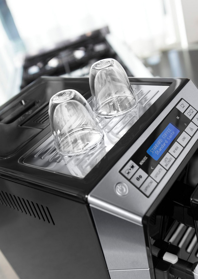 DELONGHI ECAM 45.366.B Eletta Cappuccino schwarz Kaffeevollautomat Schwarz/Edelstahl hochglanz