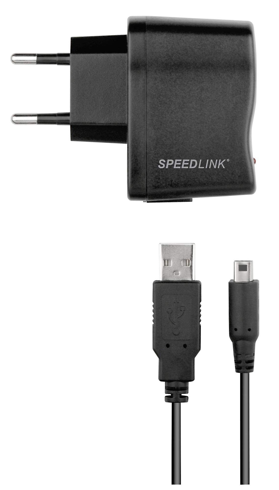 USB Adapter, Ladegerät, FUZE Schwarz Power SPEEDLINK