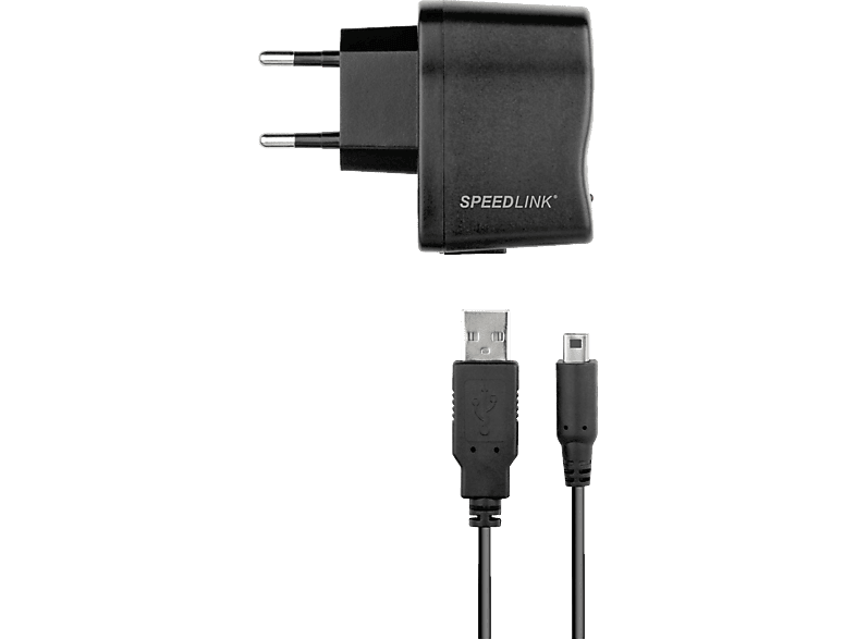 SPEEDLINK FUZE USB Power Adapter, Ladegerät, Schwarz