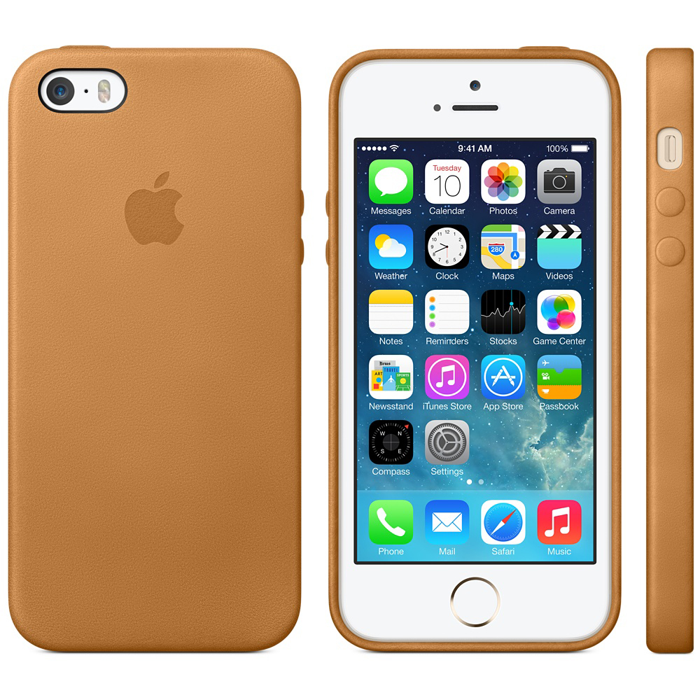 APPLE MF041ZM/A iPhone 5s Case braun, Braun