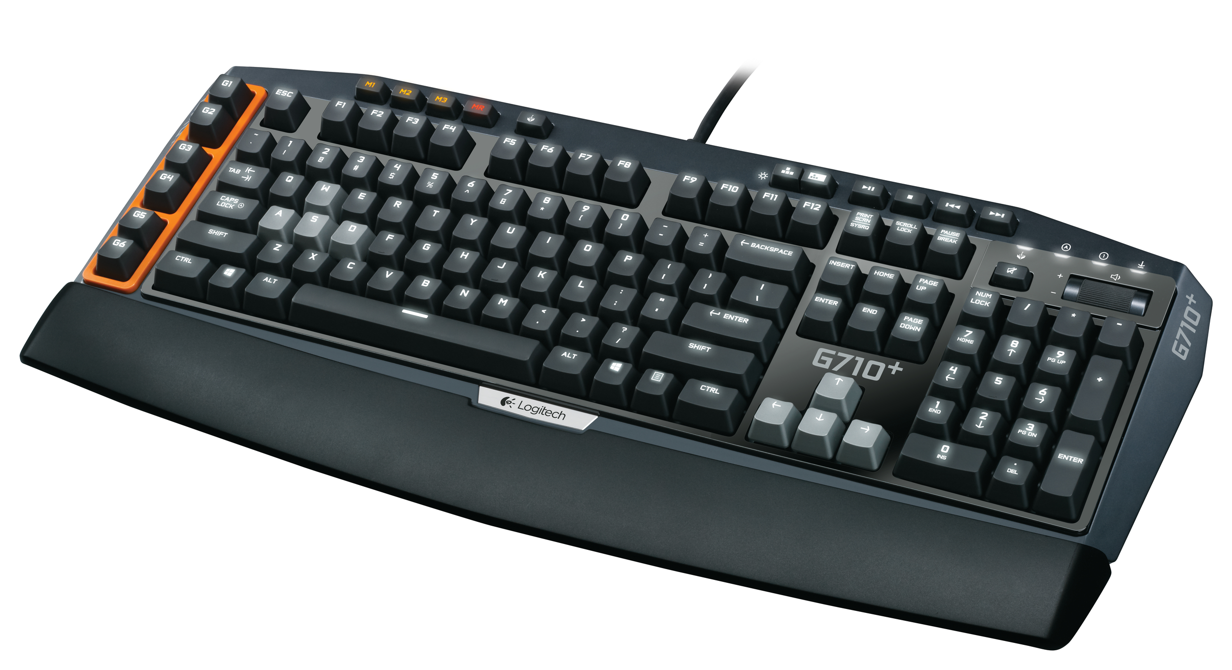 LOGITECH G710+, Tastatur, Mechanisch, Cherry MX Brown, kabelgebunden, Schwarz