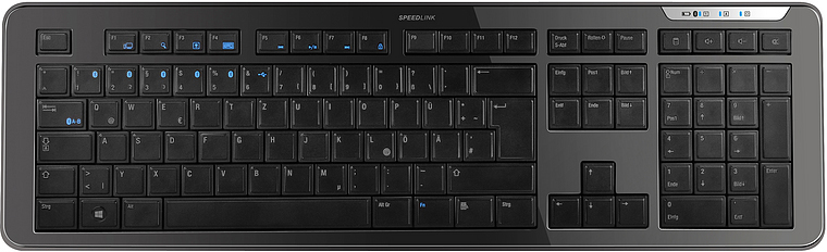 SPEEDLINK SL-7438-BK ATHERA Multi-Profile Tastatur Schwarz