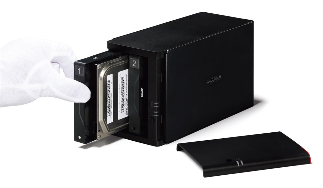 BUFFALO LS420D0802-EU NAS 3,5 Zoll Schwarz}