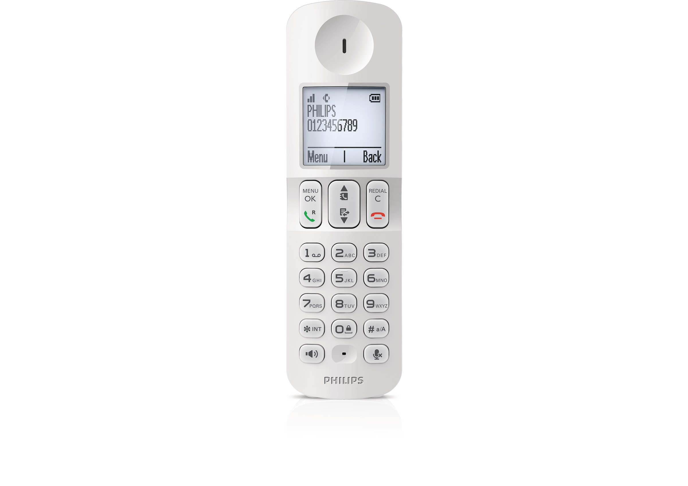 PHILIPS D4052W/39 Schnurlostelefon mit Anrufbeantworter