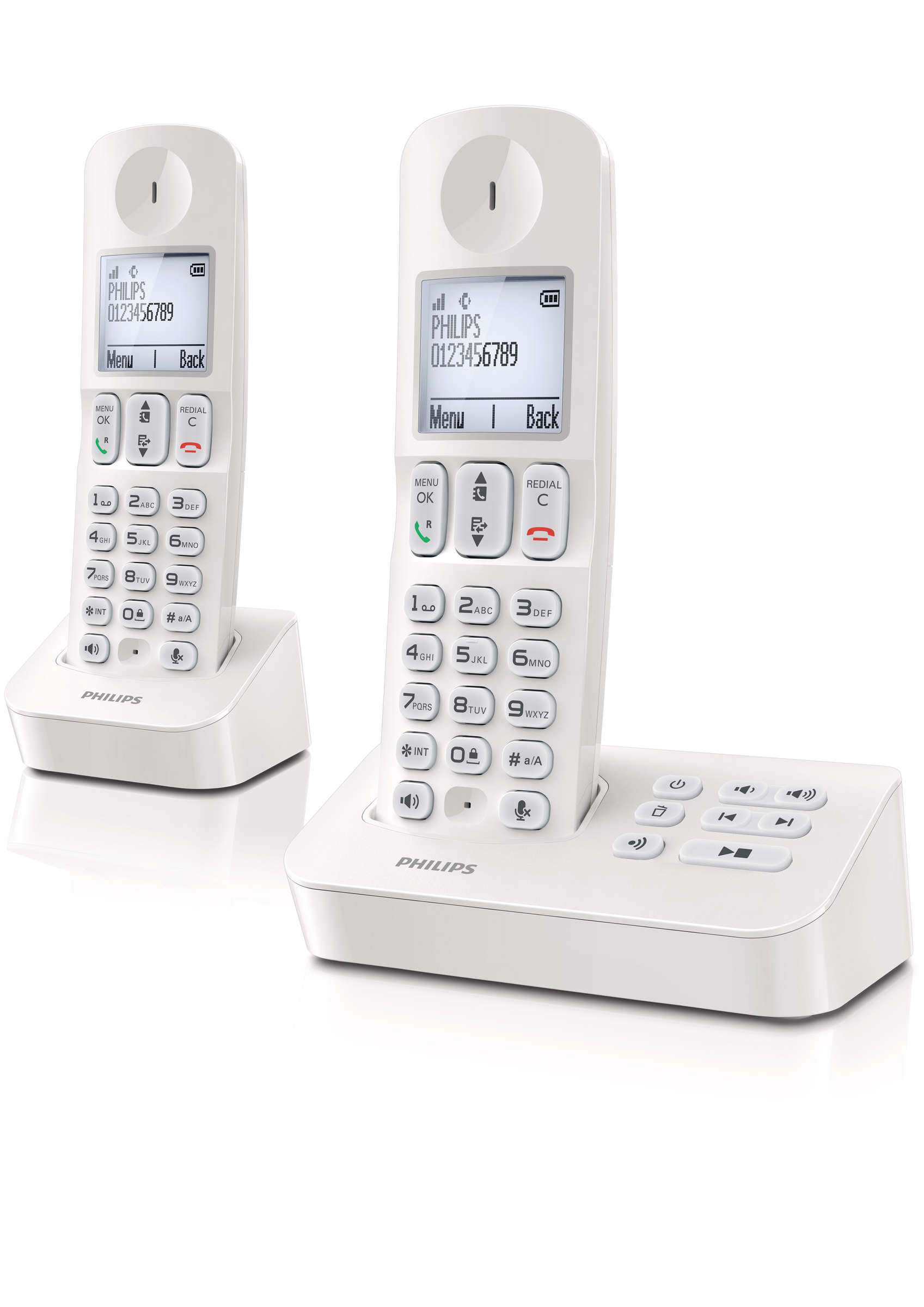 PHILIPS D4052W/39 Schnurlostelefon mit Anrufbeantworter