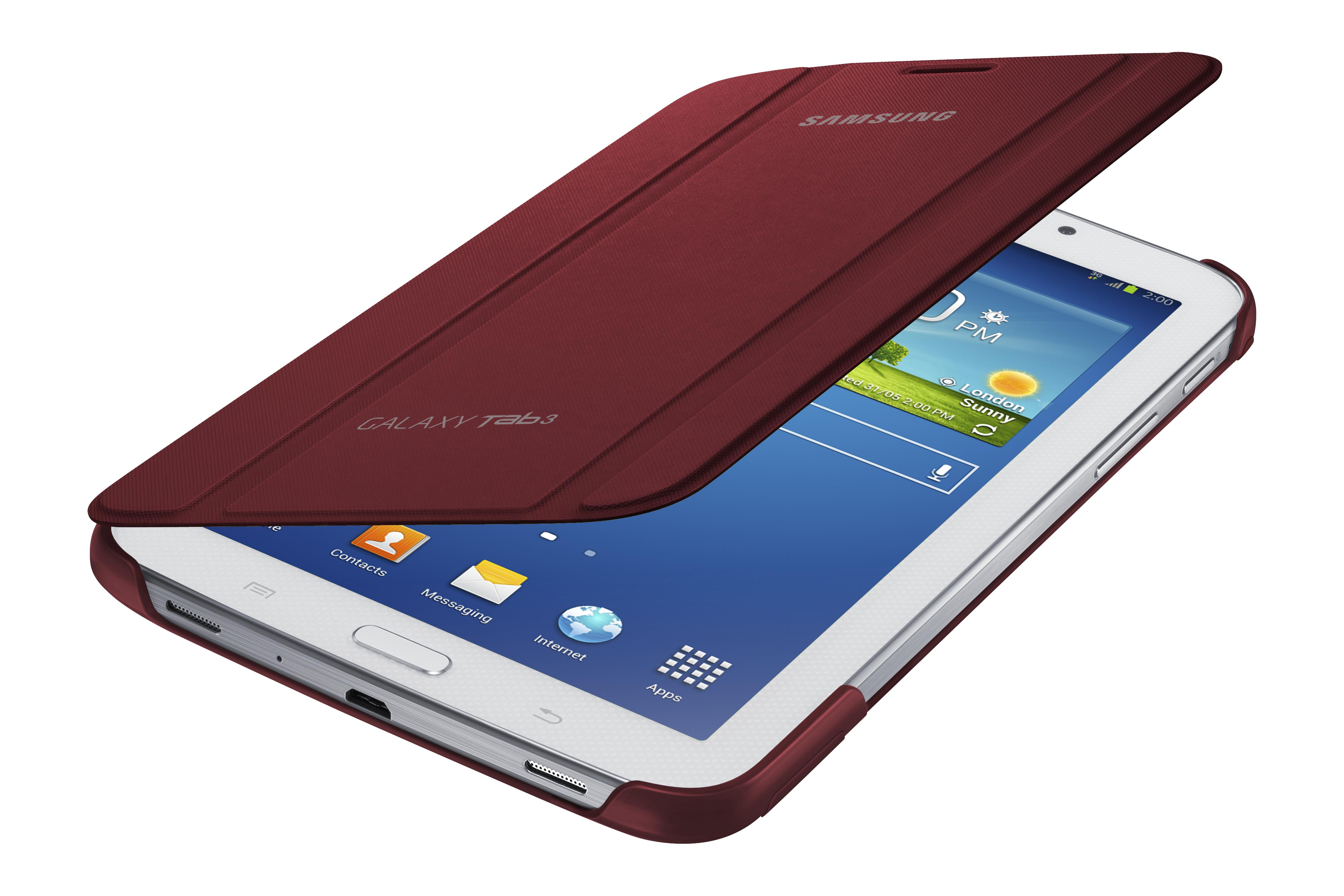 SAMSUNG GALAXY TAB 3 7.0 DIARY CASE rot EF-BT210BREG, für GALAXY Tab 3 7.0, Rot