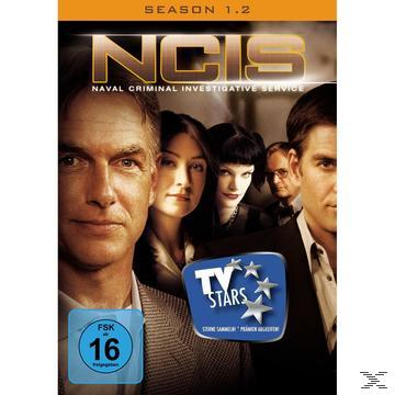 DVD-Cover des NCIS-Casts, mit Gesichtern und einem blauen Sternen-Emblem.