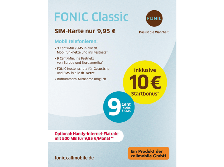 FONIC Classic Prepaid-Starter | MediaMarkt