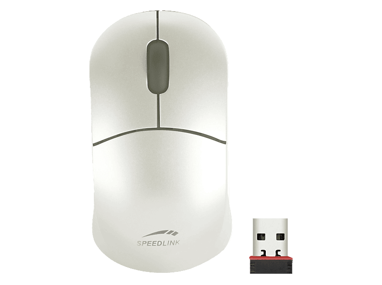 Speedlink SNAPPY - Mouse wireless a 2,4 GHz, 5 pulsanti, fino a 1800 dpi, ergonomico ricaricabile con batteria da 600 mAh, ricarica USB-C, ricevitore nano USB-A per PC e laptop, nero