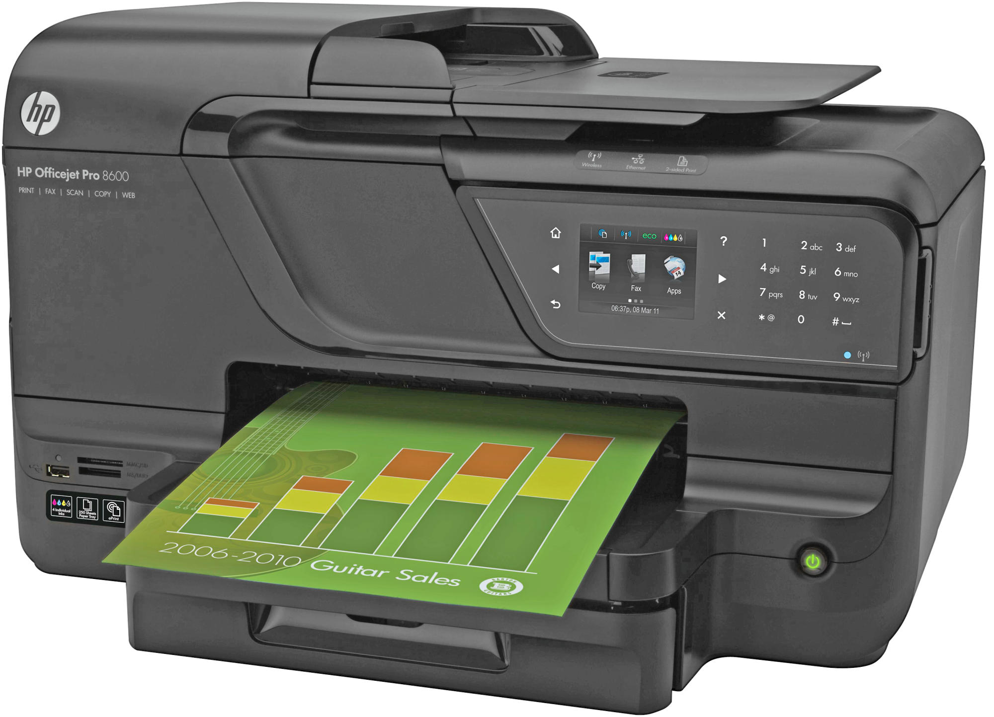 HP Officejet Pro 8600 Plus 4-in-1 Tinten-Multifunktionsdrucker