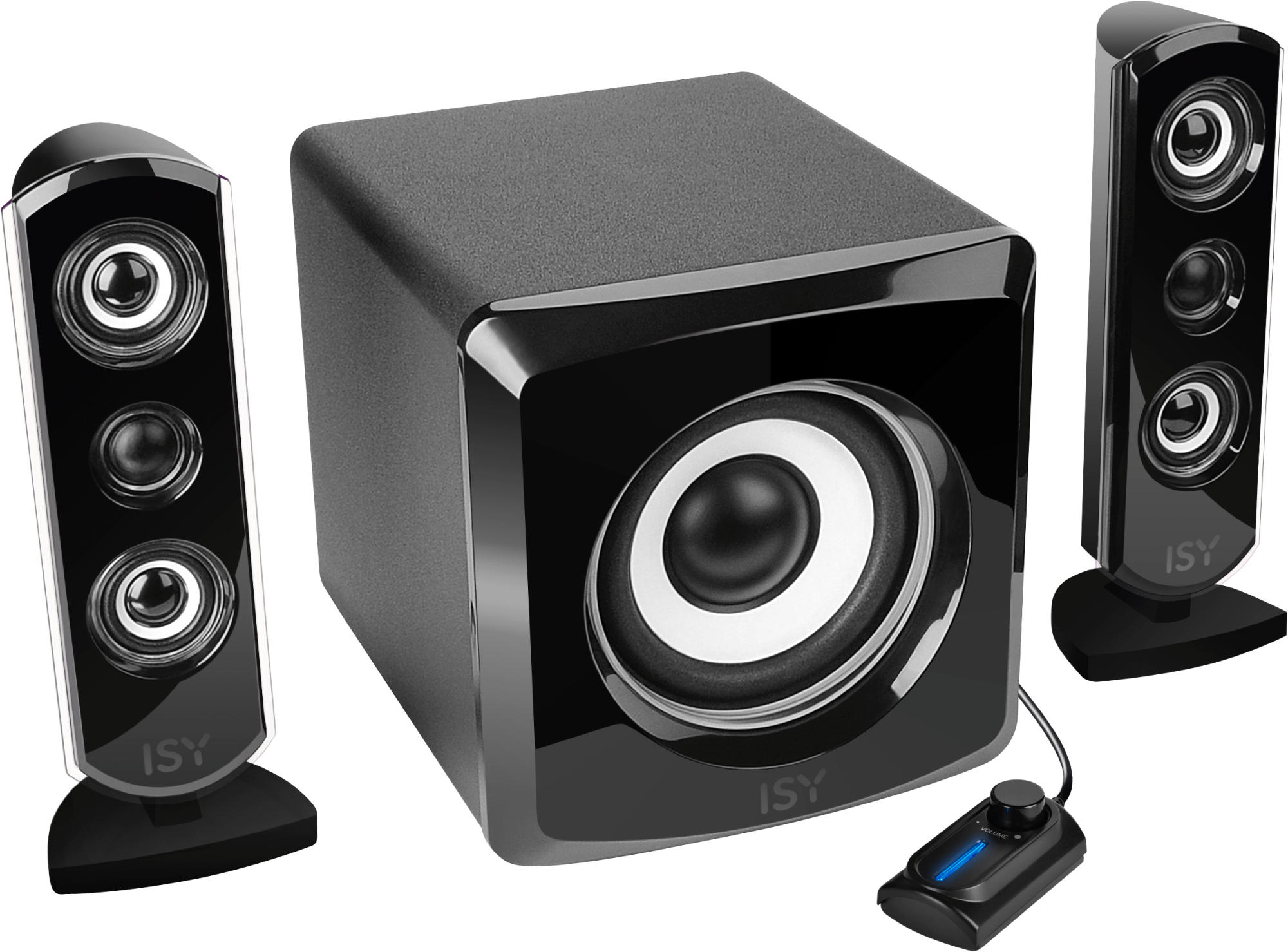 ISY ILS-5000 (2.1 Subwoofer System, Schwarz