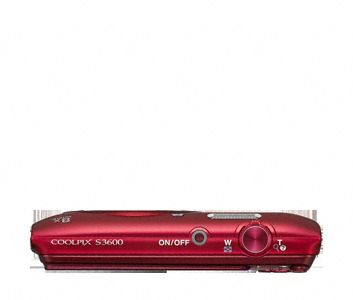 NIKON COOLPIX S3600 Kompaktkamera Rot, 8x opt. Zoom, TFT-LCD