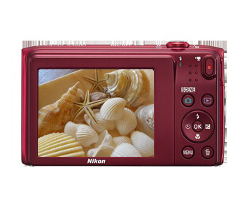 NIKON COOLPIX S3600 Kompaktkamera Rot, 8x opt. Zoom, TFT-LCD