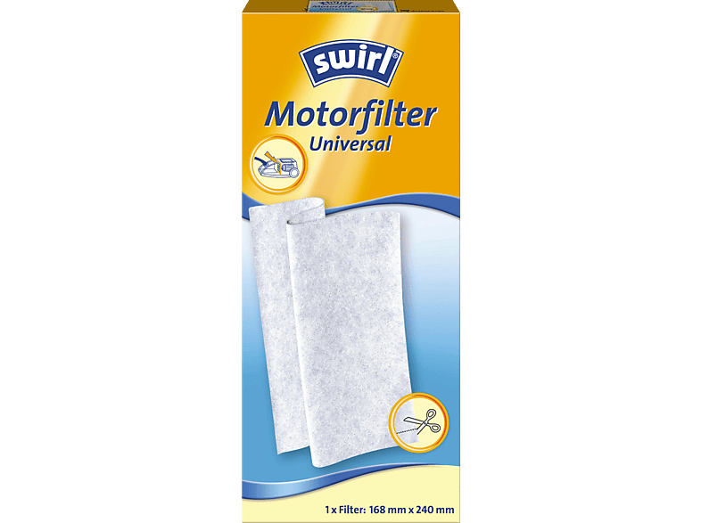 Swirl Motorfilter Universal, Filter zuschneidbar: 168 x 240 mm; Staubsauger Zubehör