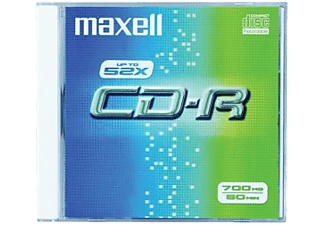 MAXELL CD-R lemez 700 MB, vékony tok (624005.01.CN)