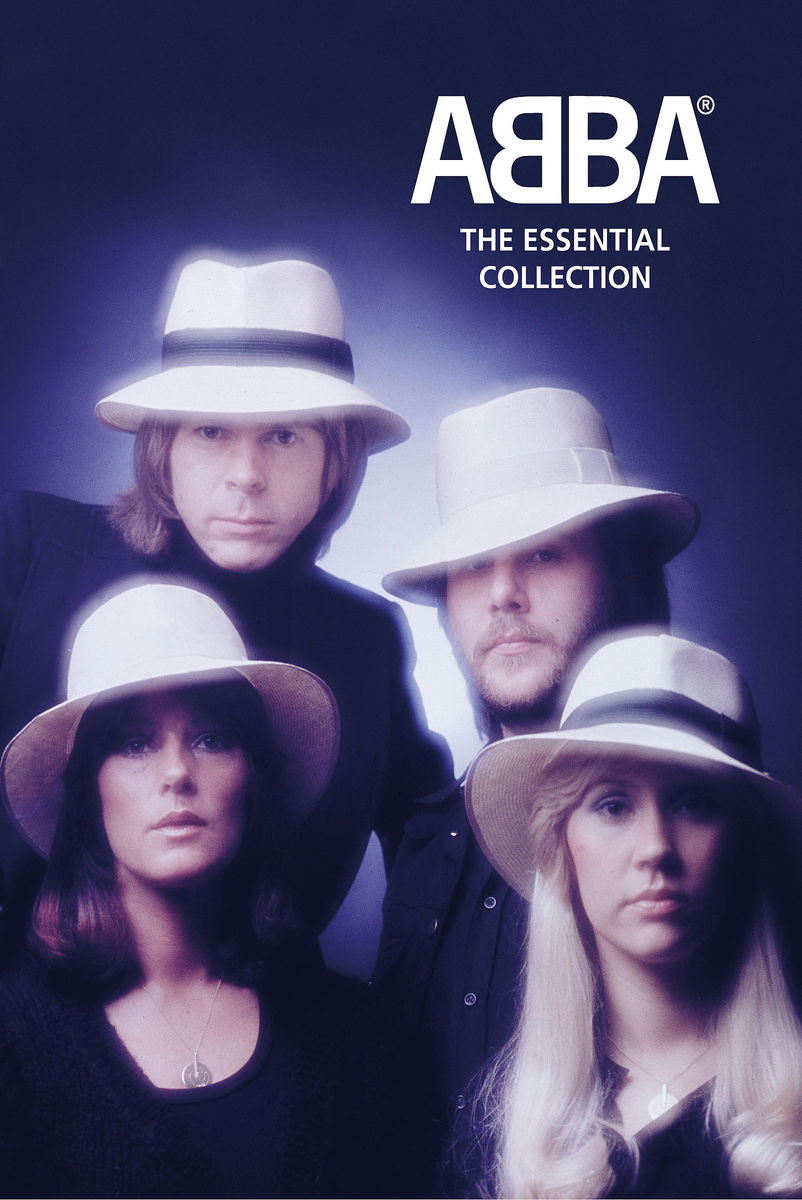 ABBA-Albumcover, vier Mitglieder mit weißen Hüten, dunkler Hintergrund.