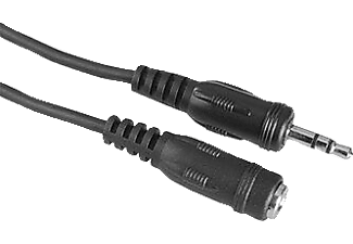 HAMA Audio-Kabel 3,5-mm-Klinken-Stecker/Kupplung, Stereo, 2,5 m