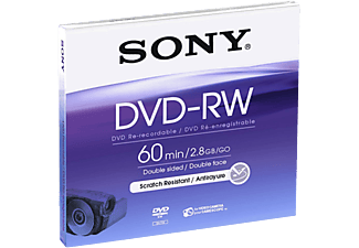 SONY DMW60AJ 8 cm-es újraírható DVD-RW lemez, 60 perces