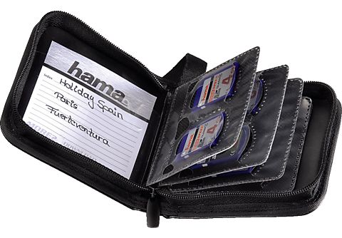 HAMA Geheugenkaart Wallet Zwart