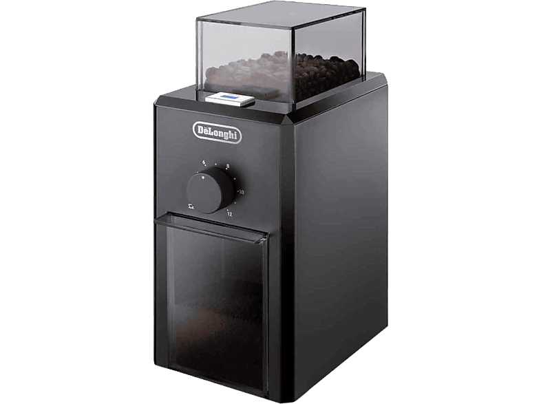 De'Longhi KG 79 Mahlwerk (Schwarz, 110 Watt, Kegelmahlwerk aus Edelstahl)
