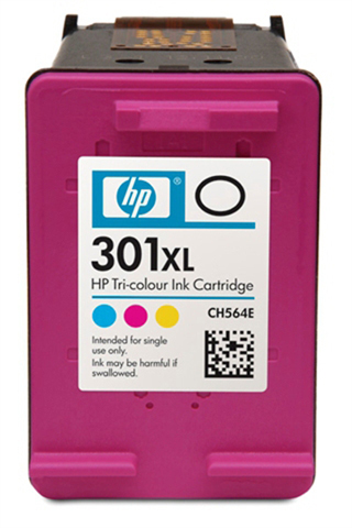 HP 301XL Tintenpatrone. Magenta, Cyan, Gelb.