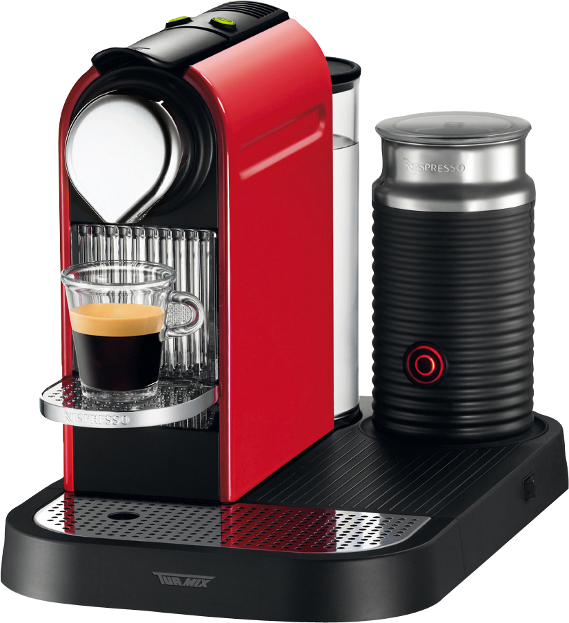 TURMIX Nespresso Kaffeemaschine CitiZ & Milk TX 270 Fire Engine Red Nespresso-Kaffeemaschine Rot