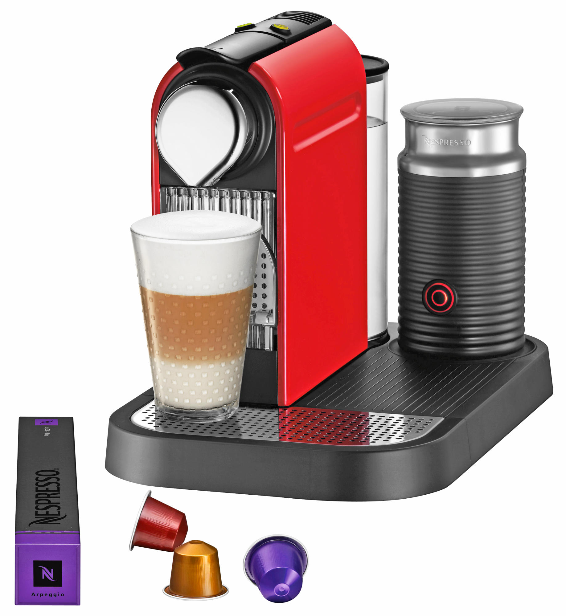 TURMIX Nespresso Kaffeemaschine CitiZ & Milk TX 270 Fire Engine Red Nespresso-Kaffeemaschine Rot